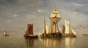 1867年在斯海尔德河上平静下来